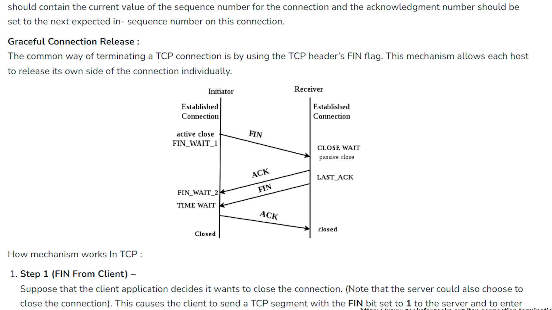 TCP Teardown Process